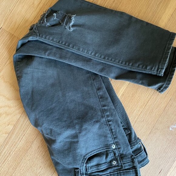 GAP Distressed Girlfriend Jeans  Size 12 - Picture 3 of 10